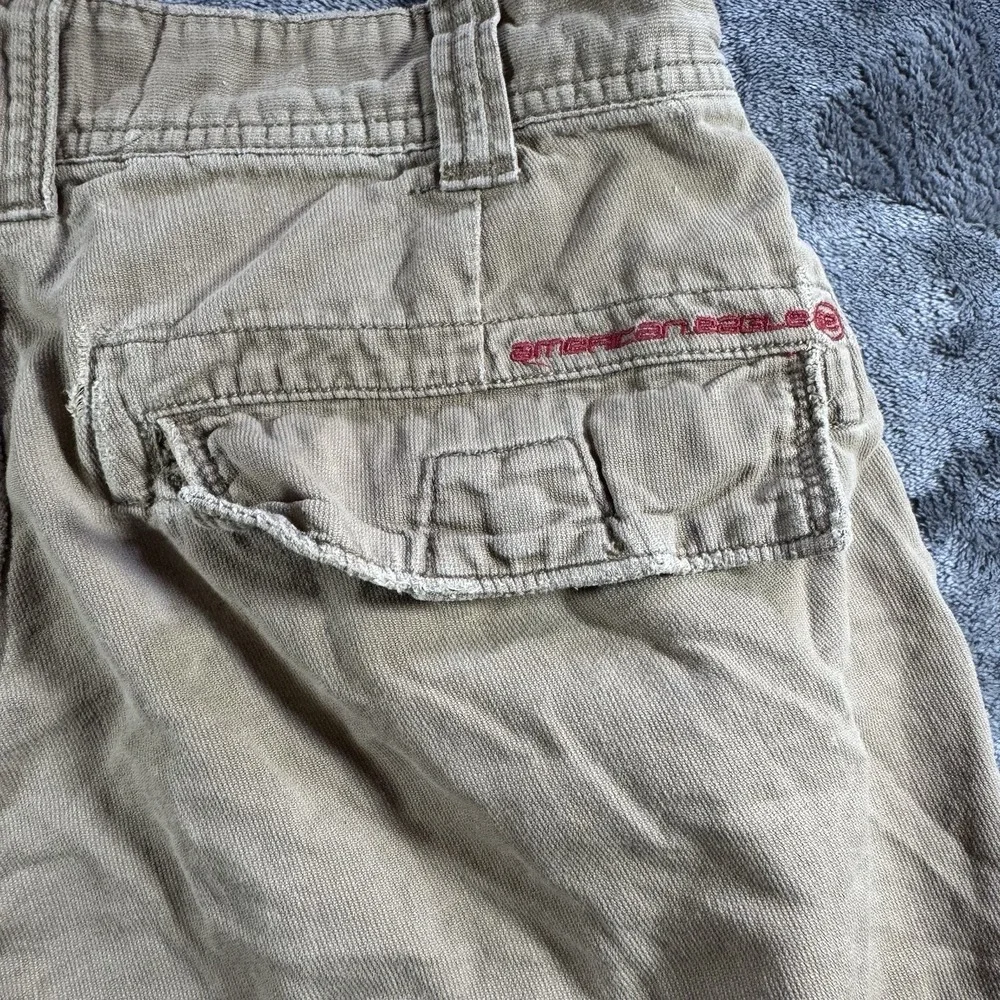 Vintage Y2K American Eagle Shorts Mens 30 Brown Military Skate 11